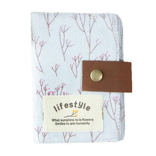 Elegant Country Style Canvas Credit Business ID Card Bag