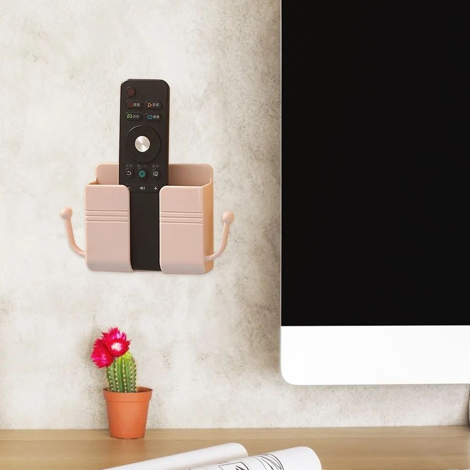 Wall Mount Phone Holder/Remote Organizer
