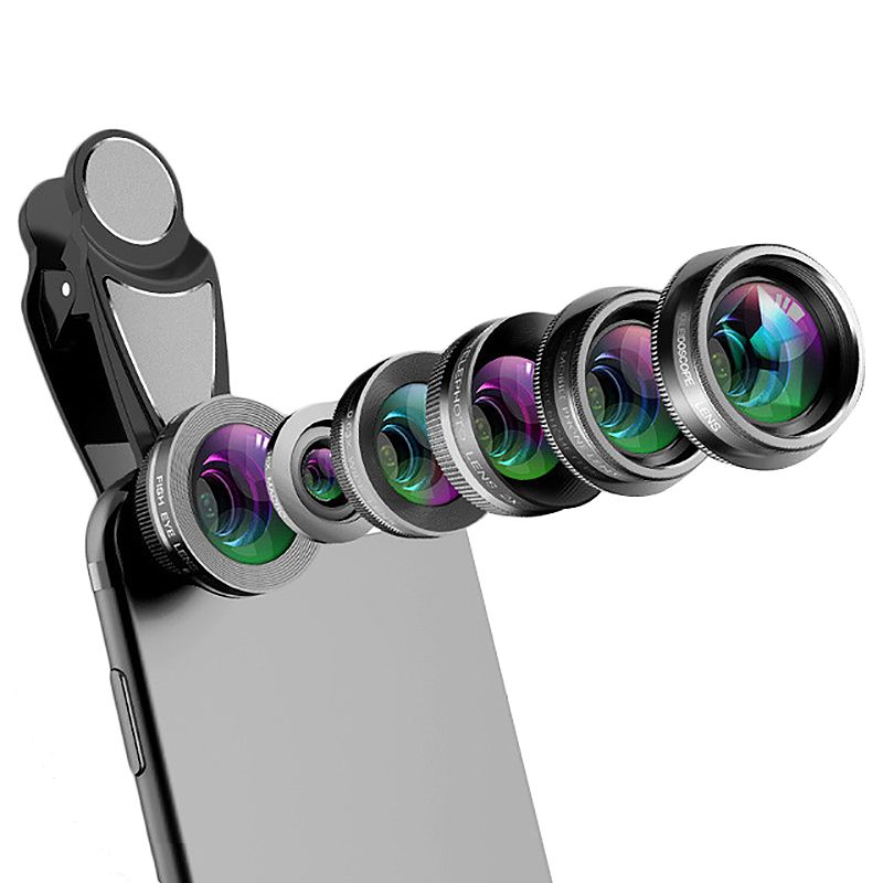 Phone Camera Lens,6 In 1 Cell Phone Lens Kit For Iphone And