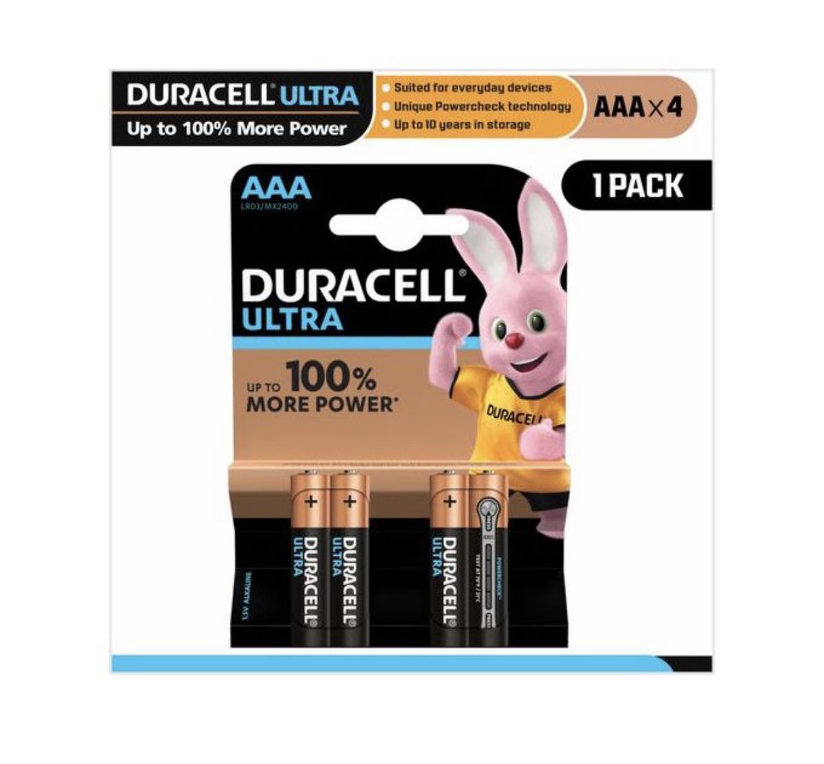 Ultra AAA Alkaline Battery 4-in-1