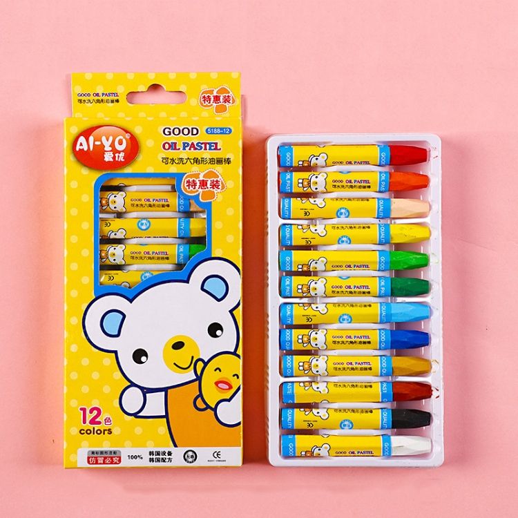 AIYO Children Oil Paint Stick Set 12 Colors