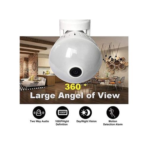 360 Panoramic Video Surveillance Cameras (with Bulb)