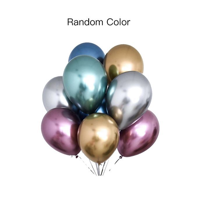 1Pc 12inch Glossy Metallic Latex Balloon Thick Inflatable