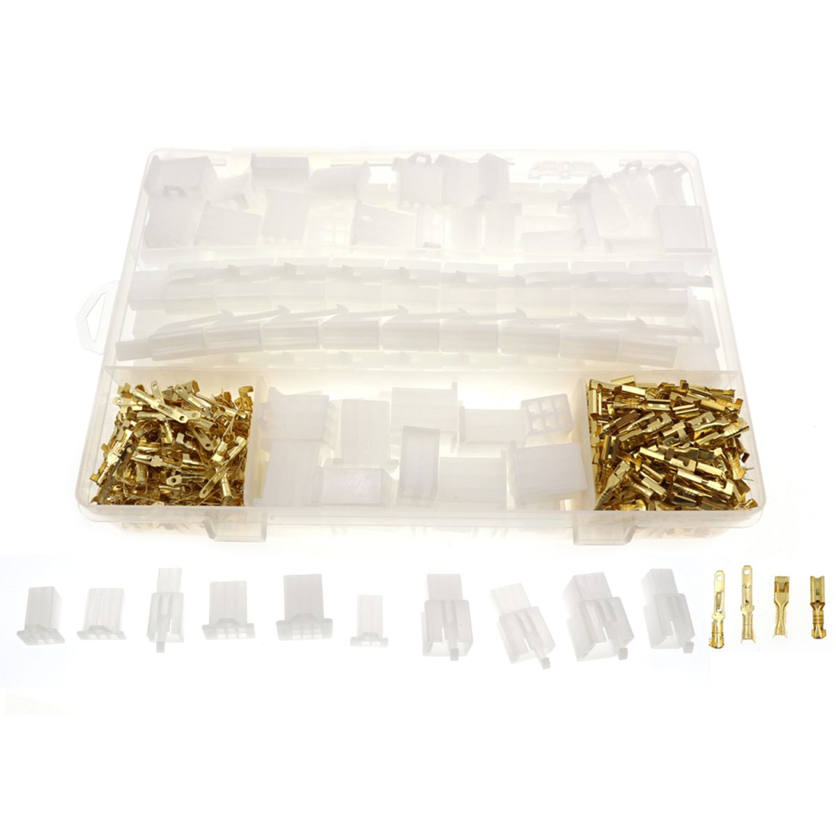 580PCS 2.8mm 2/3/4/6/9 Pin Electrical Wire Terminal