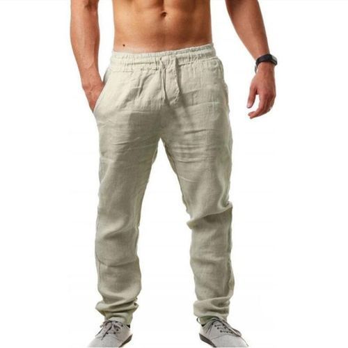 Men's Casual Breathable Joggers Pants - Khaki