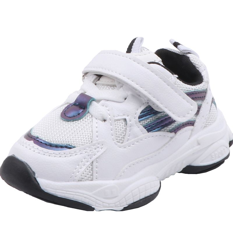 Teen Children's Leather Sports Shoes Casual Running -White