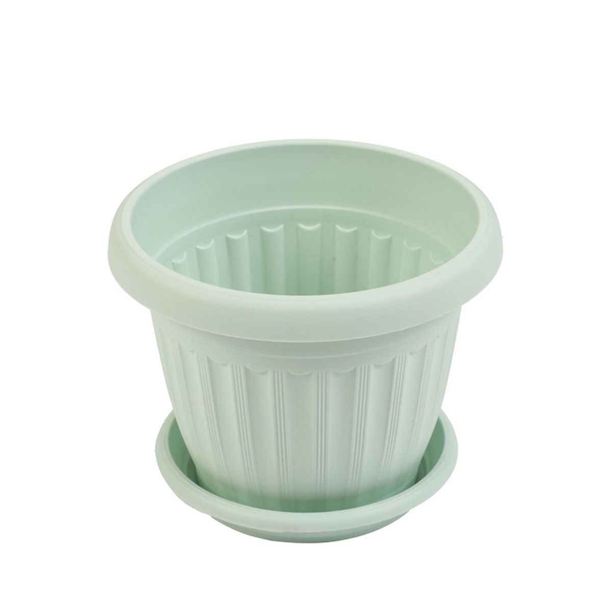 Flower Pots Imitation Ceramics Garden Pot Green