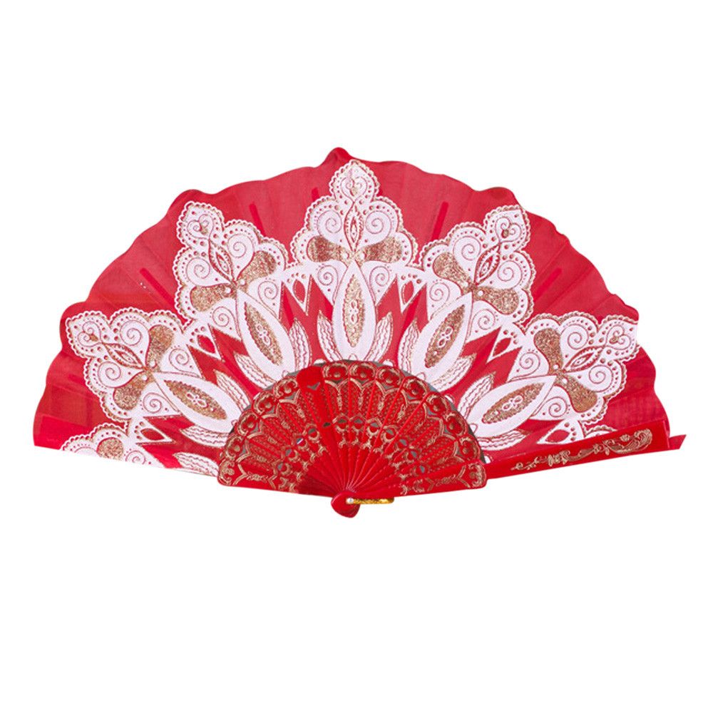 Chinese/Spanish Wedding Held Lace Style Hand 2020 Fan Party New Silk Folding Dance Flower