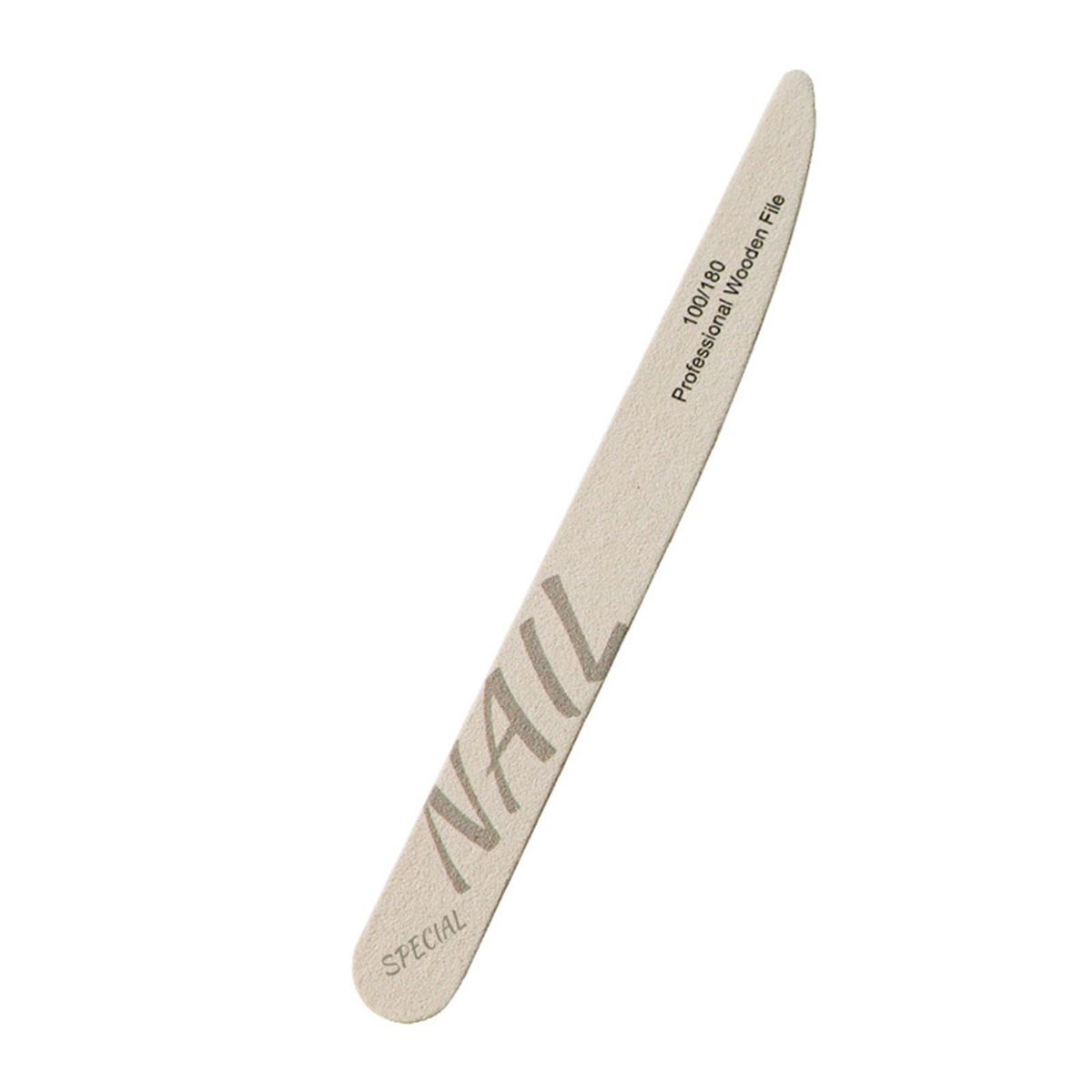 Wood Nail File Wooden Double-sided Nail File Effortless for Natural Brown