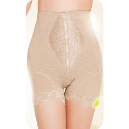 High Waisted Body Shaper Shorts - Nude