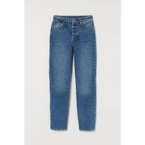 Denim Mom High Waist Jean - Light Blue