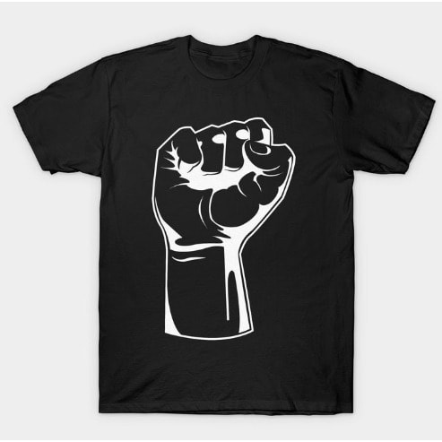 Round Neck Black T-shirt With Design