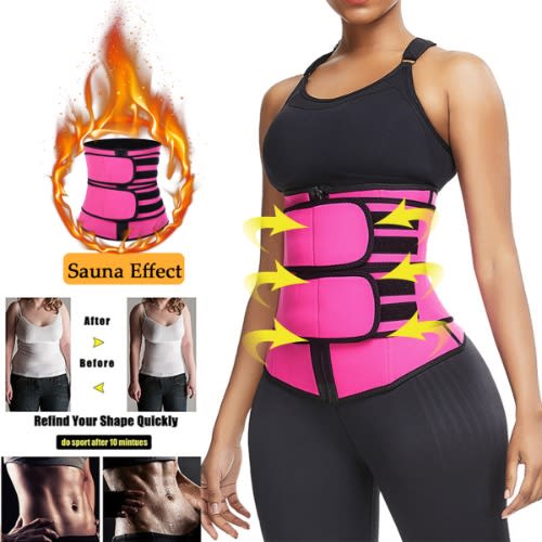 Waist Trainer Corset Trimmer Belt - Pink
