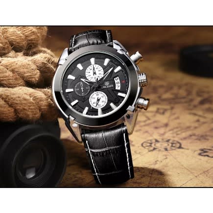 Chronograph Quartz Men's Watch - Black