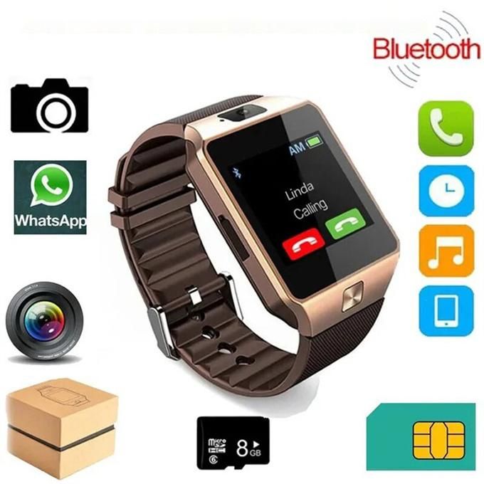Gold DZ09 Smart Health Watch for iOS Android