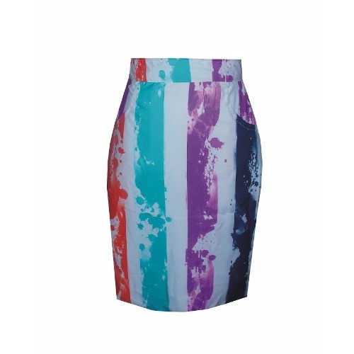 Perry Fitted Skirt - Multicolor