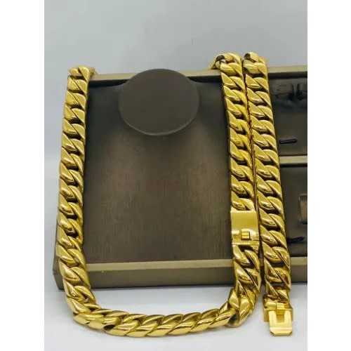Set Of Cuban Chain With Bracelet