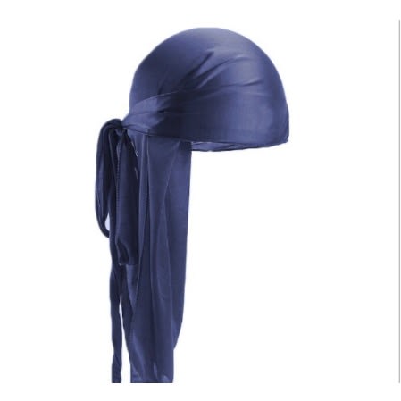 Silk Plain Durag- Navy Blue