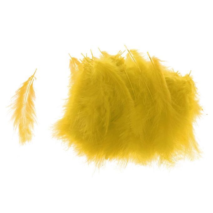 Blesiya   100pcs   Craft   Feather   Bobo   Balloon   Feather   Yellow