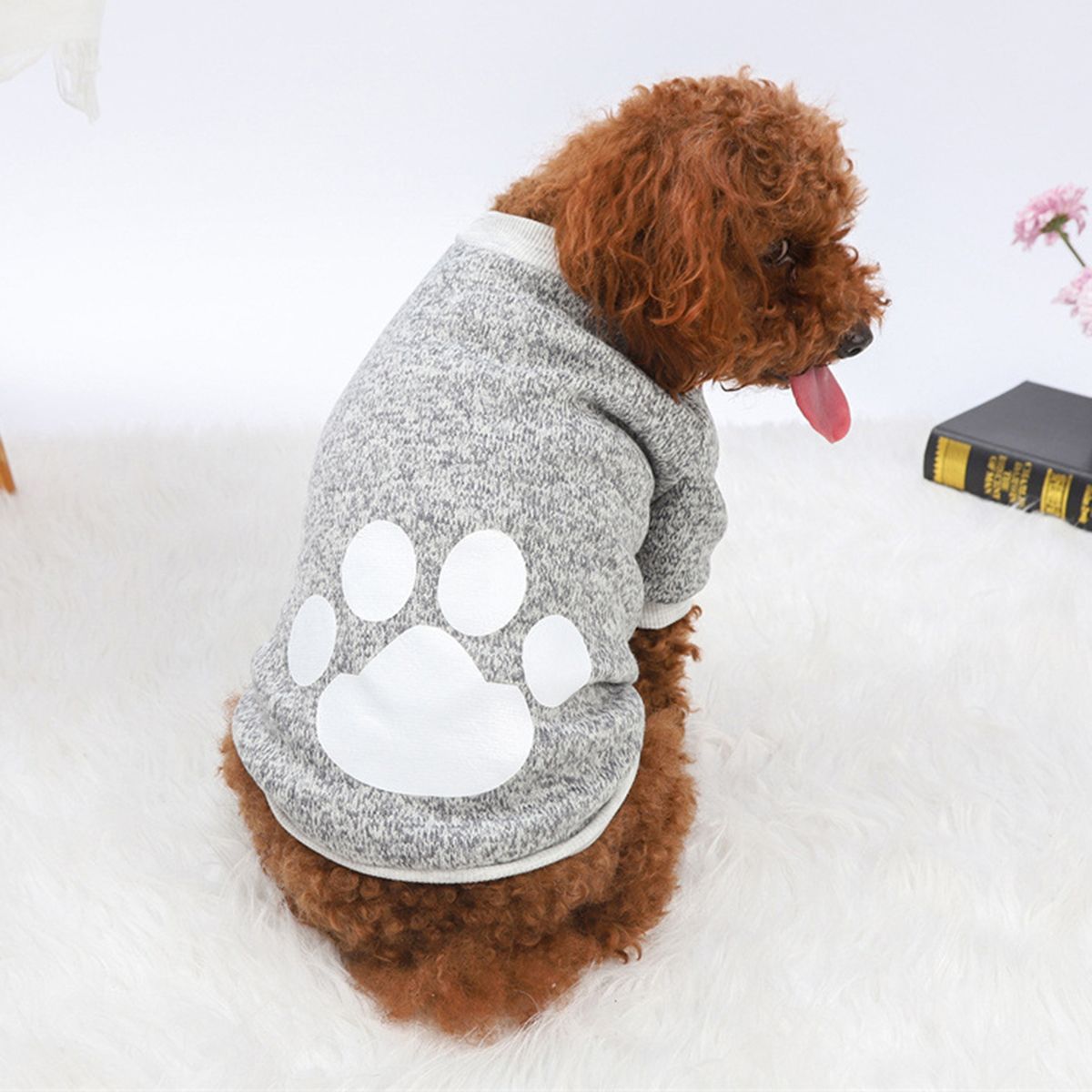 Pet Shirt Dog Pajamas Small Thin Puppy Outfit Light Grey
