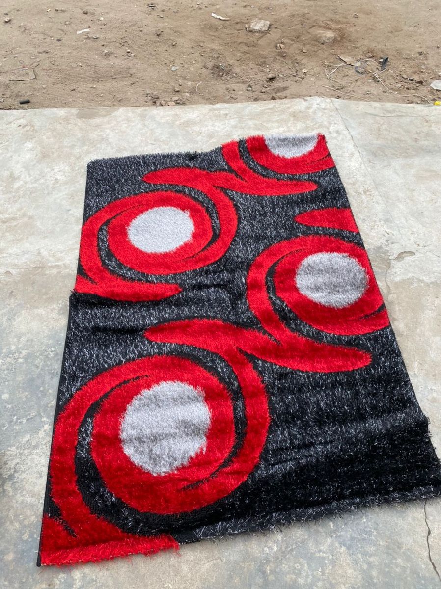 Turkey Shaggy Centre Rug - Red
