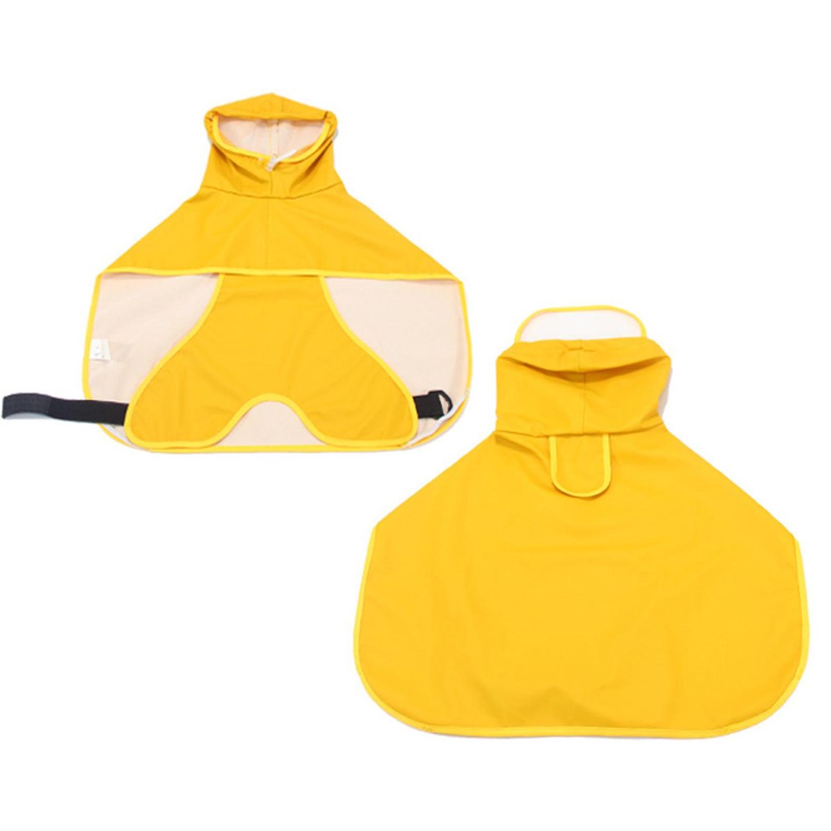 Dog Raincoat with Clear Hood Poncho Rain Jacket for Small Medium Dogs