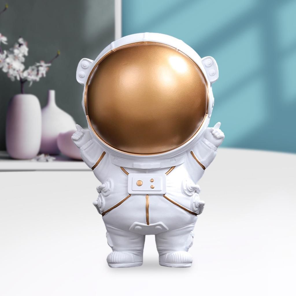 Resin Astronaut Figurines Bookshelf Table Ornament Vivid Kids Stand L