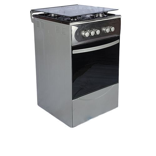 50x50 4Burner Standing Gas Cooker, Auto Ignition Inox