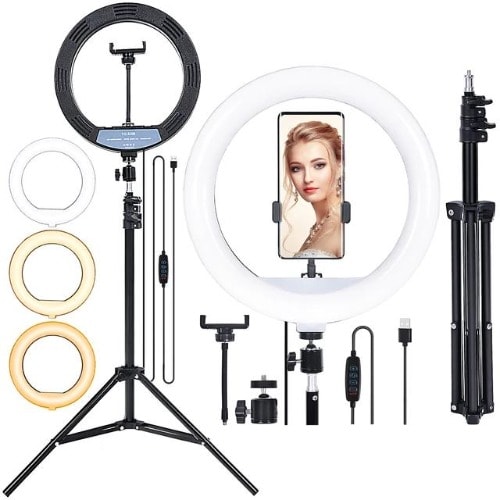 12 Inches Ring Light With Phone Holder And Tripod Stand