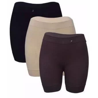 Ladies Bumper Tights - Black,Cream & Brown
