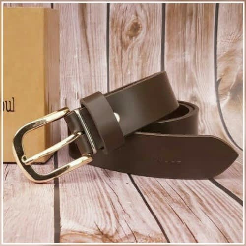 Men's Leather Belt - Brown
