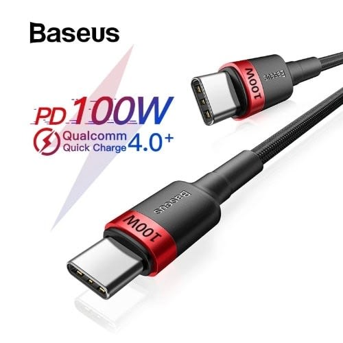 Baseus Usb C To Usb Type C Cable Quick Charge 4.0 Pd 100w Fast Charging For Phone And Macbook