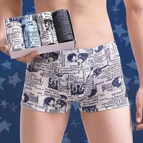 4 In 1 Men's Underwear Boxer Briefs Multicolor