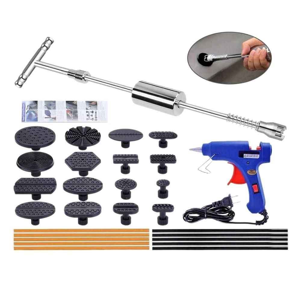 Car Paint-Free Dent Repair Tool Car Dent Puller Sheet Metal Dent Repair Tool Dent Removal Repair Tool US Plug