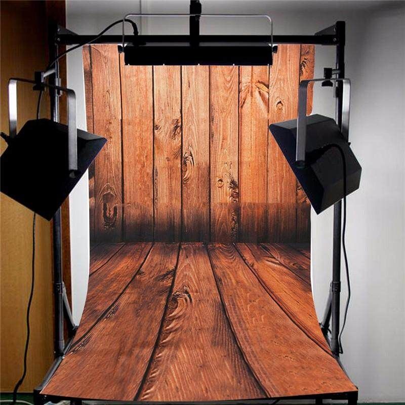 90x150cm Wood Floor Wall Silk Material Photography Backdrop Background Props