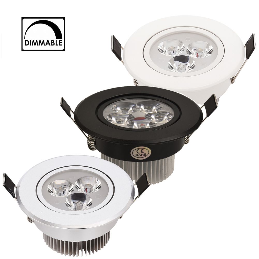 Dimmable LED Downlight 3W 4W 5W Spot LED AC110V 220V Sandy