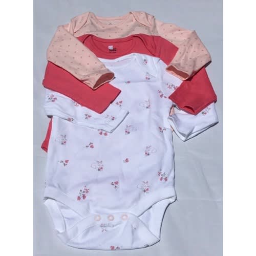 Baby Teapot Pack Of 3 Long Bodysuits