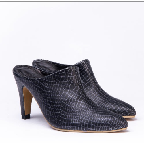 Women's Amethyst Mule - Black And Purple