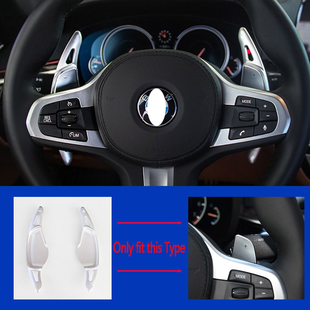 (Silver)Shift Paddles For BMW X6 G06 X7 G07 M5 F90 Z4 G29 X3 G01 X4 G02 X5 G05 X3M F97 X4M F98 X5M