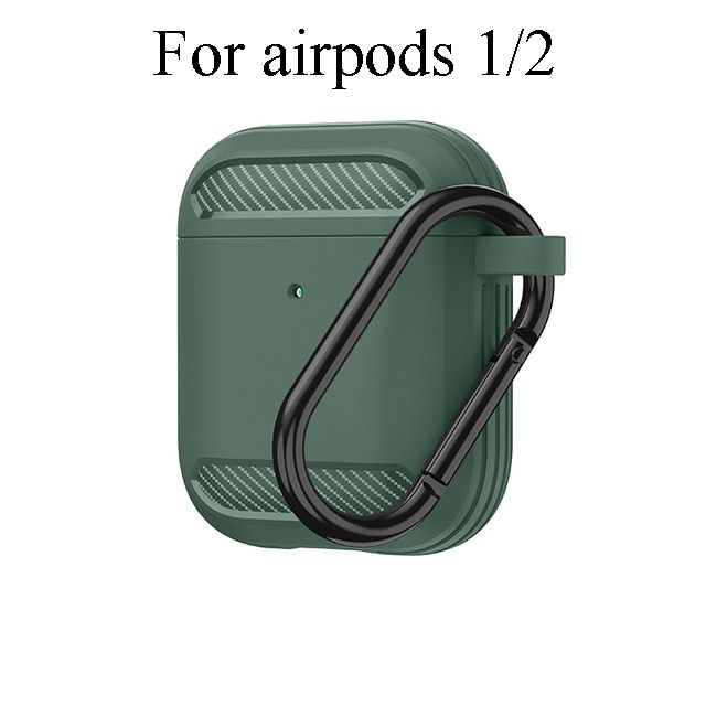 Cover For Airpods Pro Case Carbon Fiber Earphone Accessories Wireless Bluetooth Cover For IPhone Airpods 3 Case With Hook