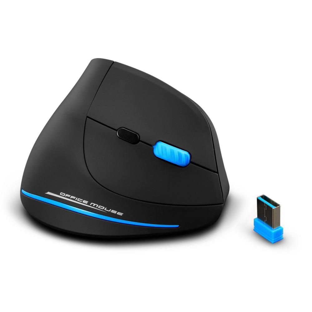 Zelotes F-35A Vertical Wireless Gaming Mouse Adjustable 2400DPI Optical 2.4G Mice
