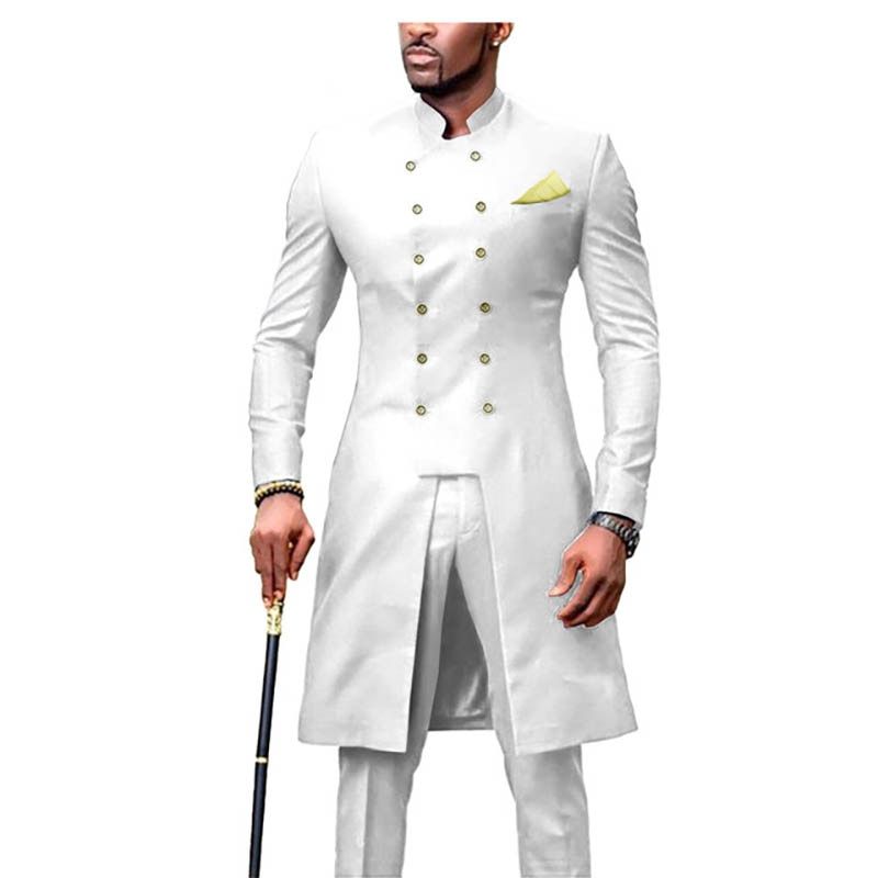 2021 Fashion African Design Slim Fit Men Suits For Wedding Groom Tuxedos