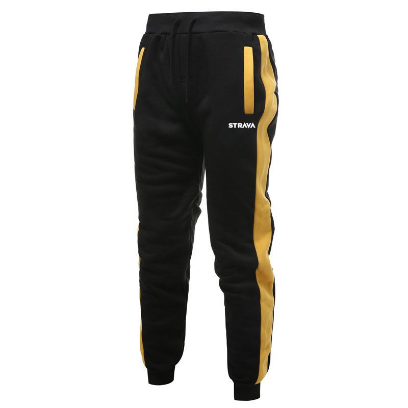 Cycl MTB Motorbike Casual Comfortable Trousers Mens Fleece Warm Pants Sports Jogges Yellow