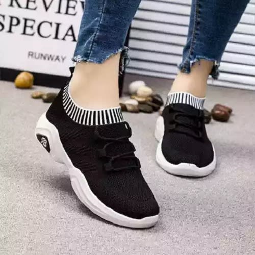 Ladies Casual Sneakers - Black