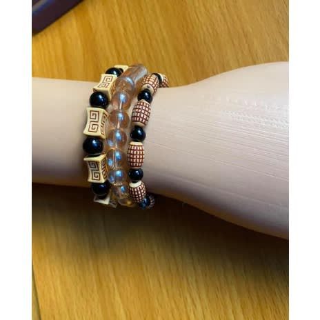 3-in-1 Expandable Men's Beaded Bracelet