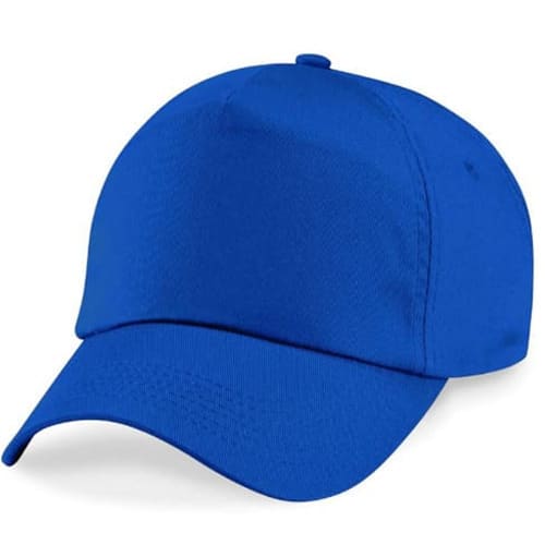 Women Plain Royal Blue 6 Panel Baseball Face Cap
