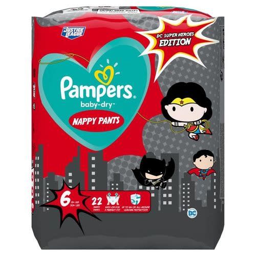 Baby-dry Superhero Nappy Pants - Size 6 - 15kg+