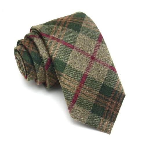 Men's Striped Wool Tie - Multicolor