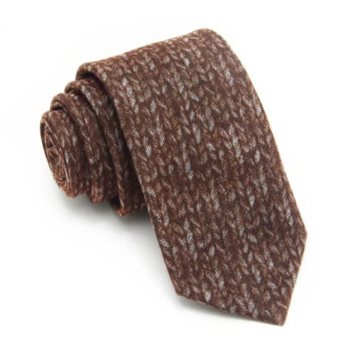 Men's Wool Tie- Brown