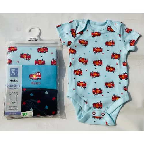 Hero Print Design Sleepsuit - 3pcs